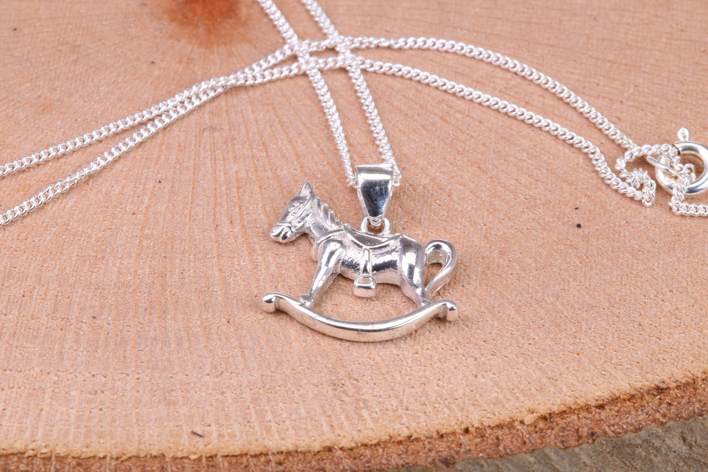 Rocking Horse Necklace, made from solid Sterling Silver