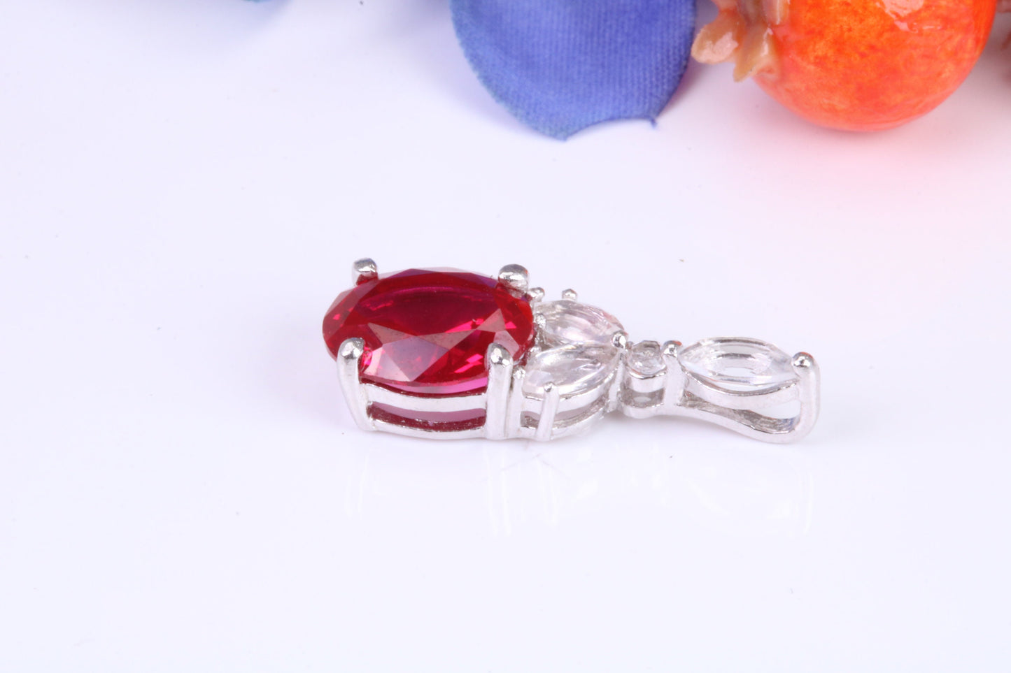 Sterling Silver Dressy C Z set Necklace