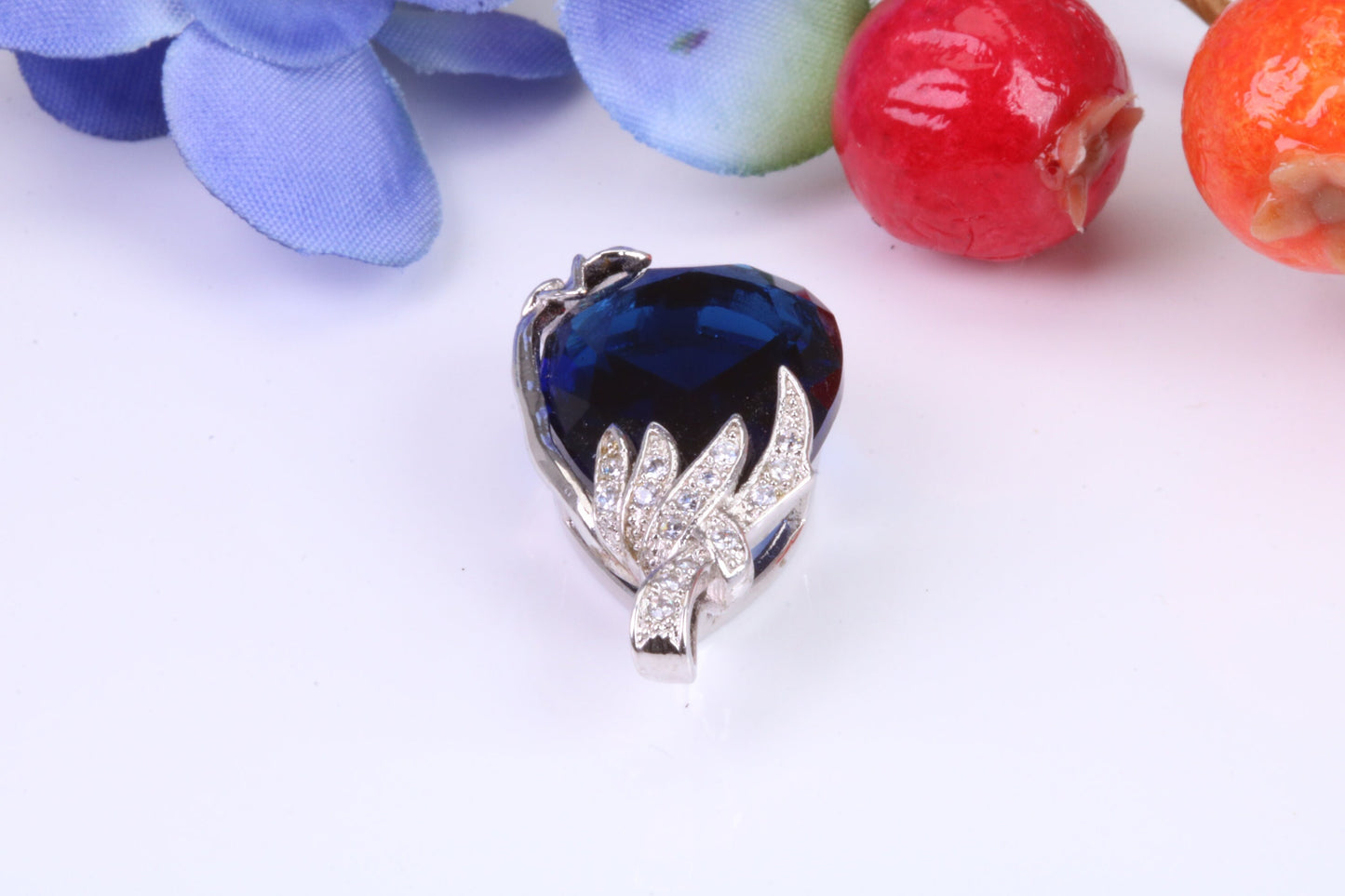 Very Dressy Sterling Silver C Z set Pendant