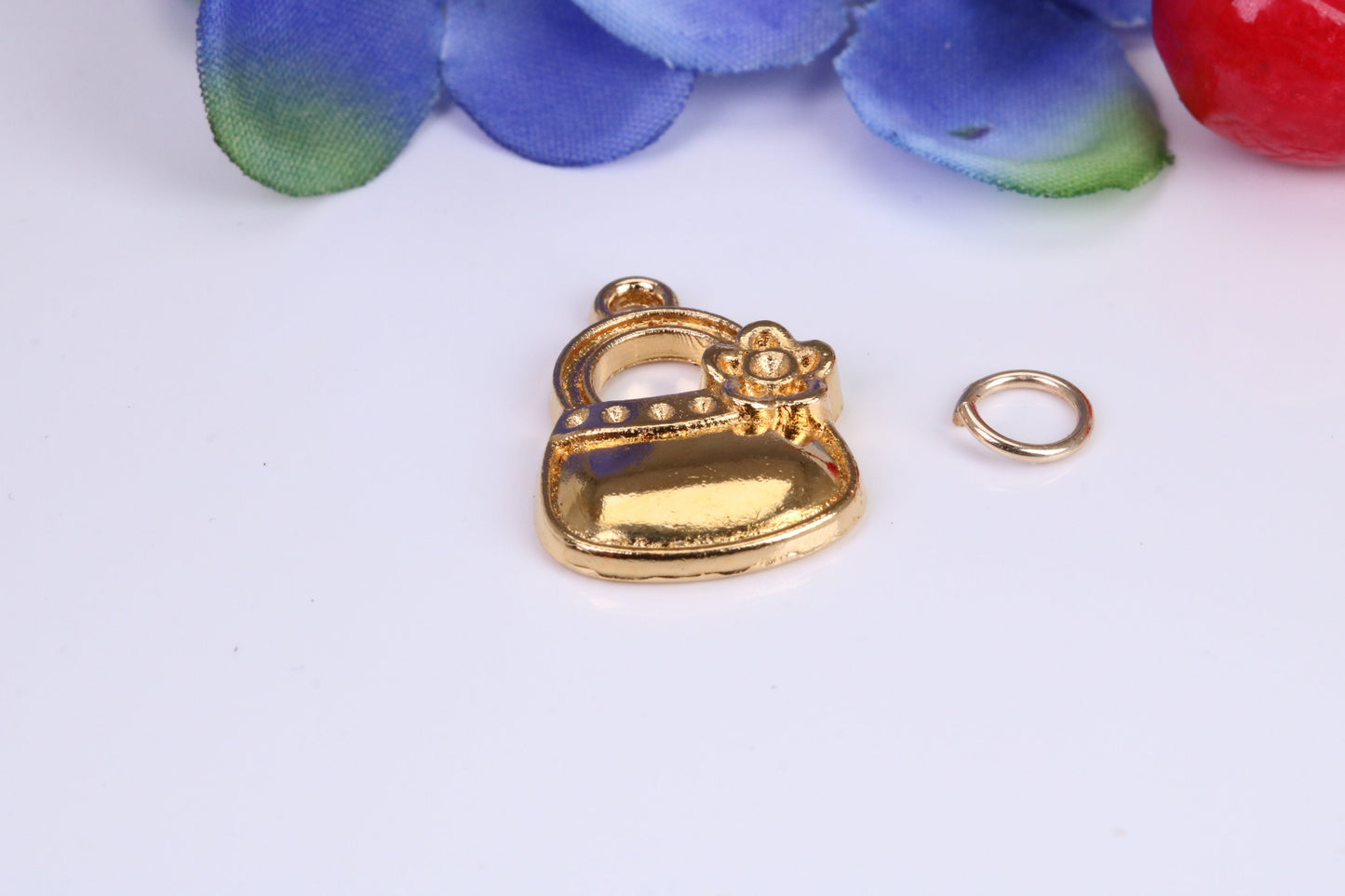 Handbag Charm, Traditional Charm, Made from Solid Cast Yellow Gold, British Hallmarked