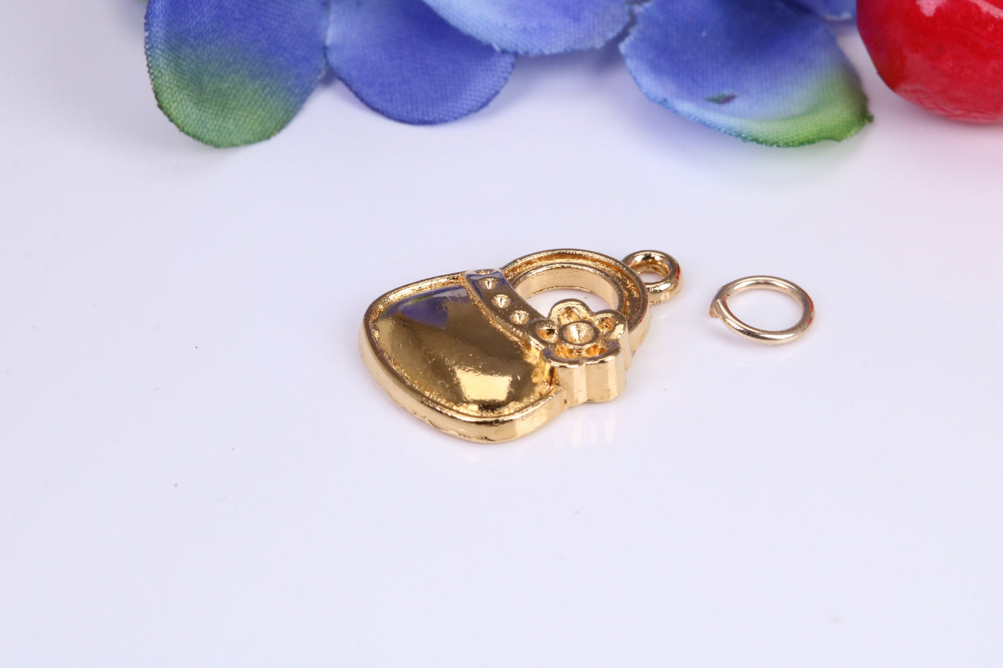 Handbag Charm, Traditional Charm, Made from Solid Cast Yellow Gold, British Hallmarked