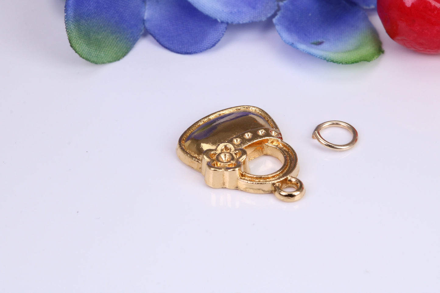 Handbag Charm, Traditional Charm, Made from Solid Cast Yellow Gold, British Hallmarked