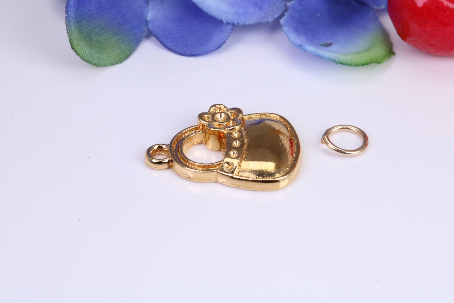 Handbag Charm, Traditional Charm, Made from Solid Cast Yellow Gold, British Hallmarked