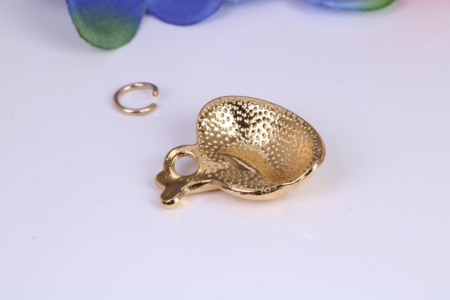 Dog Bowl Charm, Traditional Charm, Made from Solid Cast Yellow Gold, British Hallmarked
