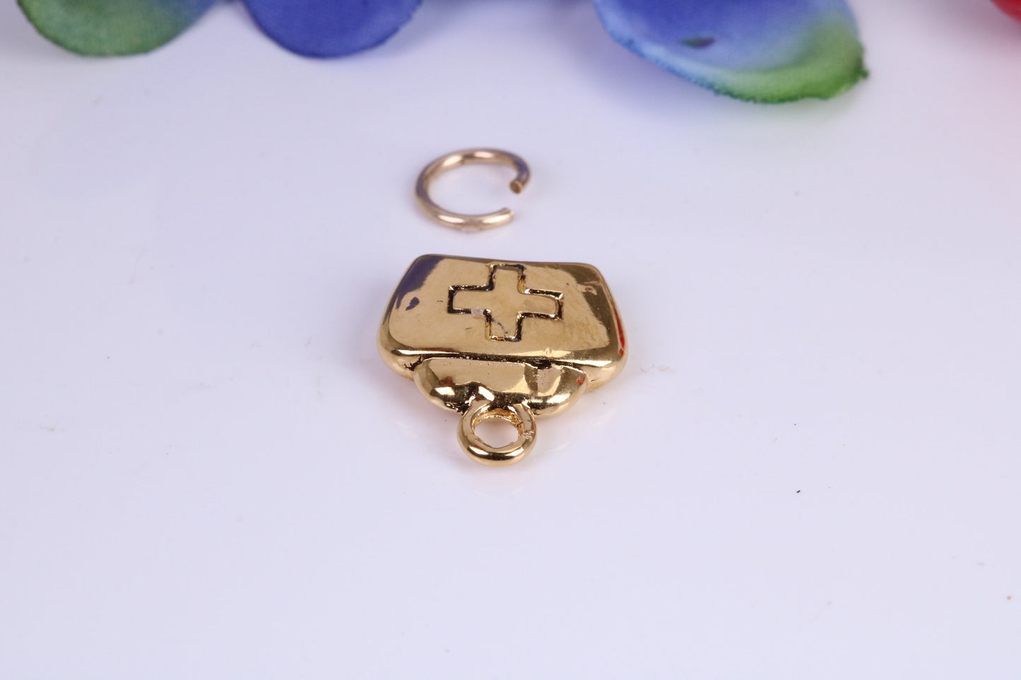First Aid Case Charm, Traditional Charm, Made from Solid Cast Yellow Gold, British Hallmarked
