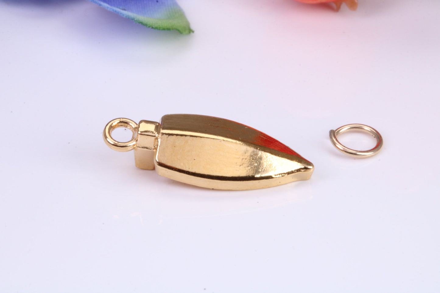 Dingy Boat Charm, Traditional Charm, Made from Solid Yellow Gold, British Hallmarked