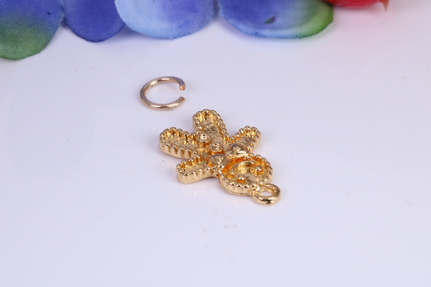 Gingerbread Man Charm, Traditional Charm, Made from Solid Cast Yellow Gold, British Hallmarked