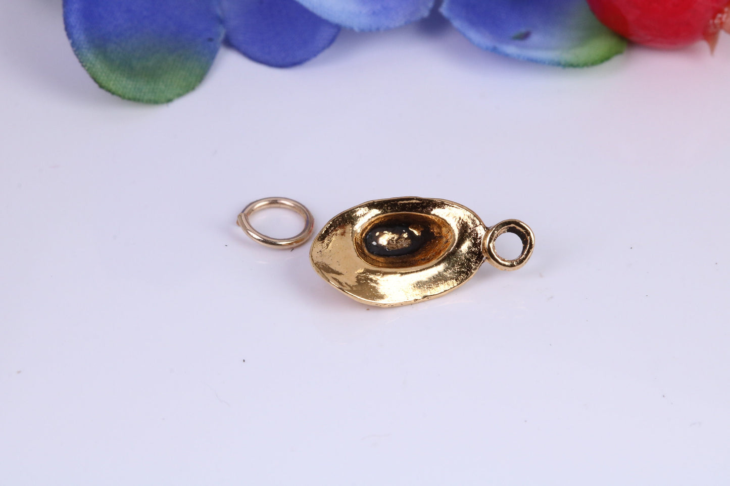 Cowboy Hat Charm, Traditional Charm, This charm is made from solid cast Yellow Gold British Hallmarked