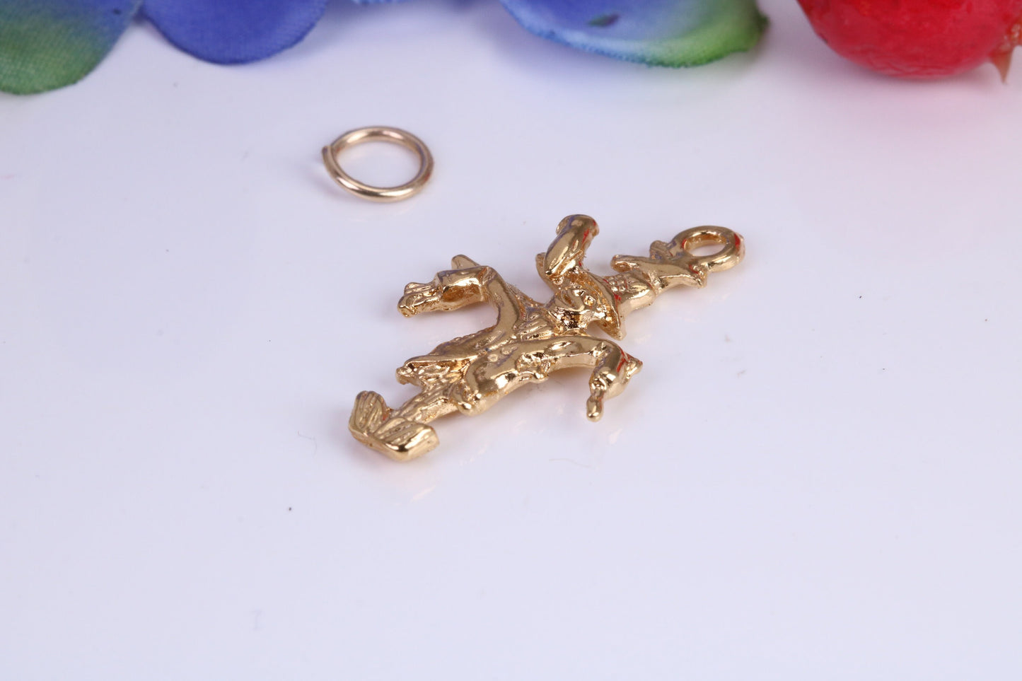 Scarecrow Charm, Traditional Charm, Made from Solid Cast Yellow Gold, British Hallmarked