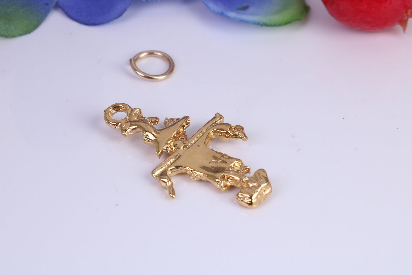 Scarecrow Charm, Traditional Charm, Made from Solid Cast Yellow Gold, British Hallmarked