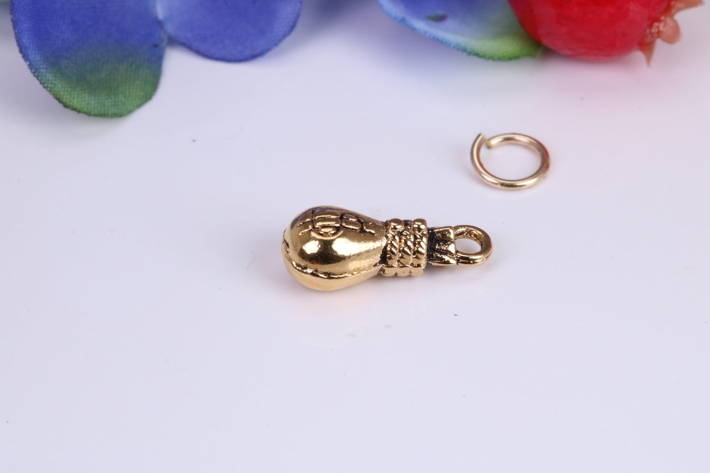 Bag of Money Charm, Traditional Charm, Made from Solid Yellow Gold, British Hallmarked