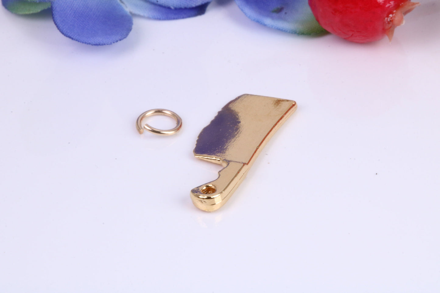 Cleaver Charm, Traditional Charm, Made from Solid Cast Yellow Gold, British Hallmarked