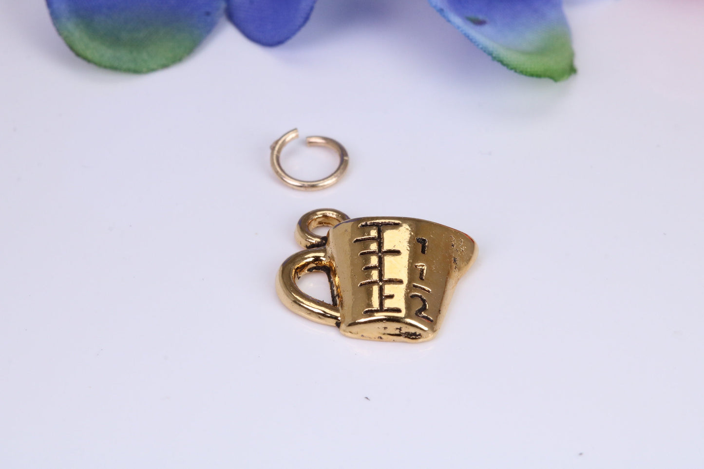 Measuring Jug Charm, Traditional Charm, Made From Solid Cast Yellow Gold with British Hallmark