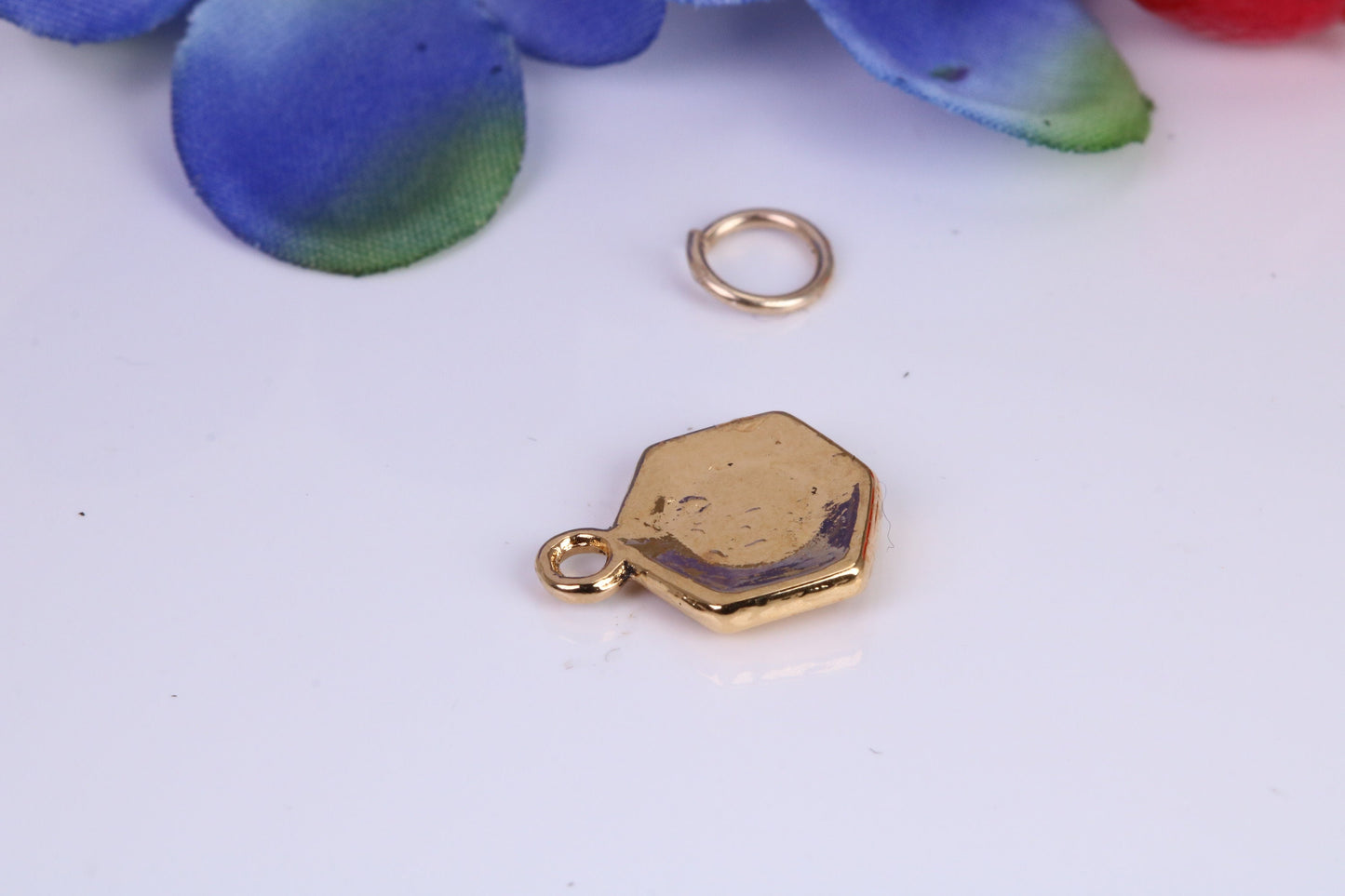 ABC Blocks Toy Charm, Traditional Charm, Made from Solid Yellow Gold, British Hallmarked, Complete with Attachment Link