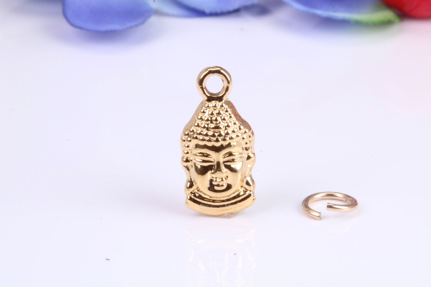 Buddha Charm, Traditional Charm, Made from Solid Cast Yellow Gold, British Hallmarked