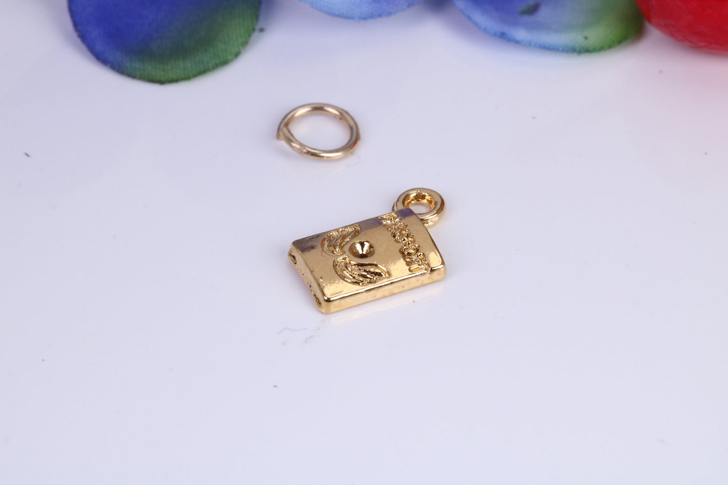 Passport Charm, Traditional Charm, Made From Solid Cast Yellow Gold with British Hallmark