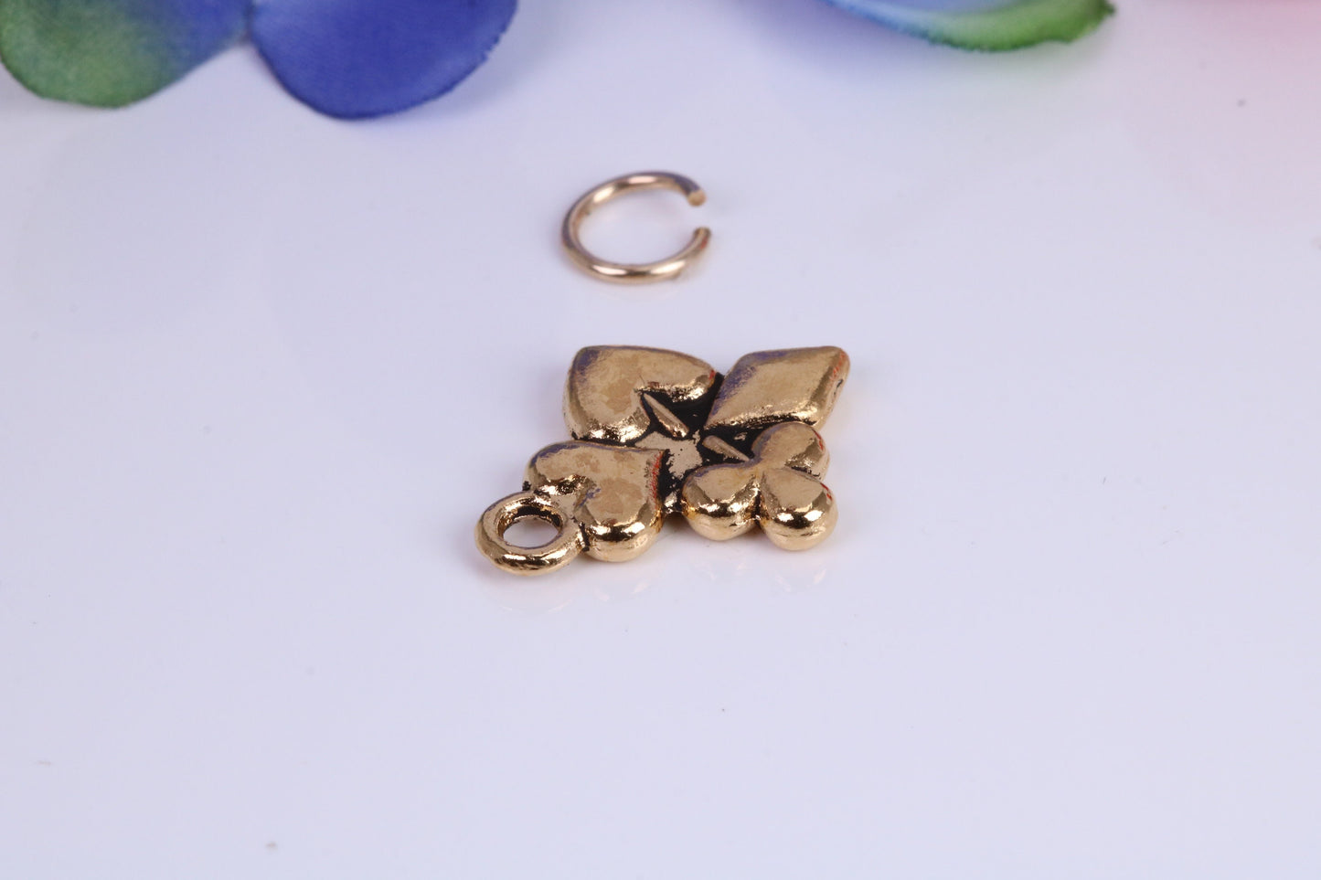 Playing Cards Symbols Charm, Traditional Charm, Made from Solid Cast Yellow Gold, British Hallmarked