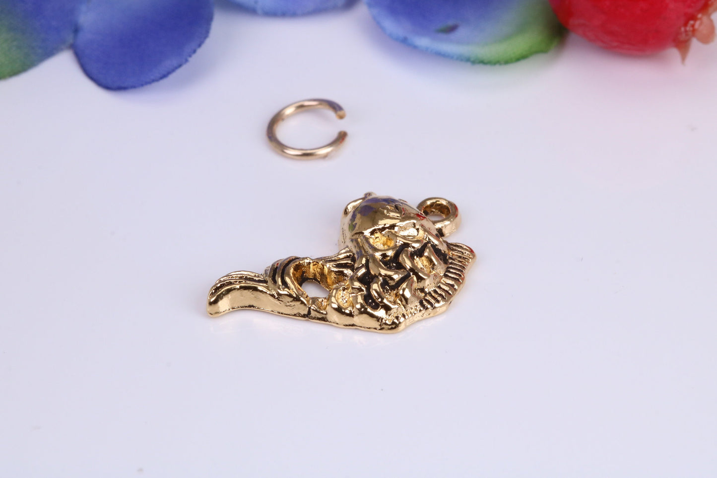 Fish Charm, Traditional Charm, Made from Solid Cast Yellow Gold, British Hallmarked