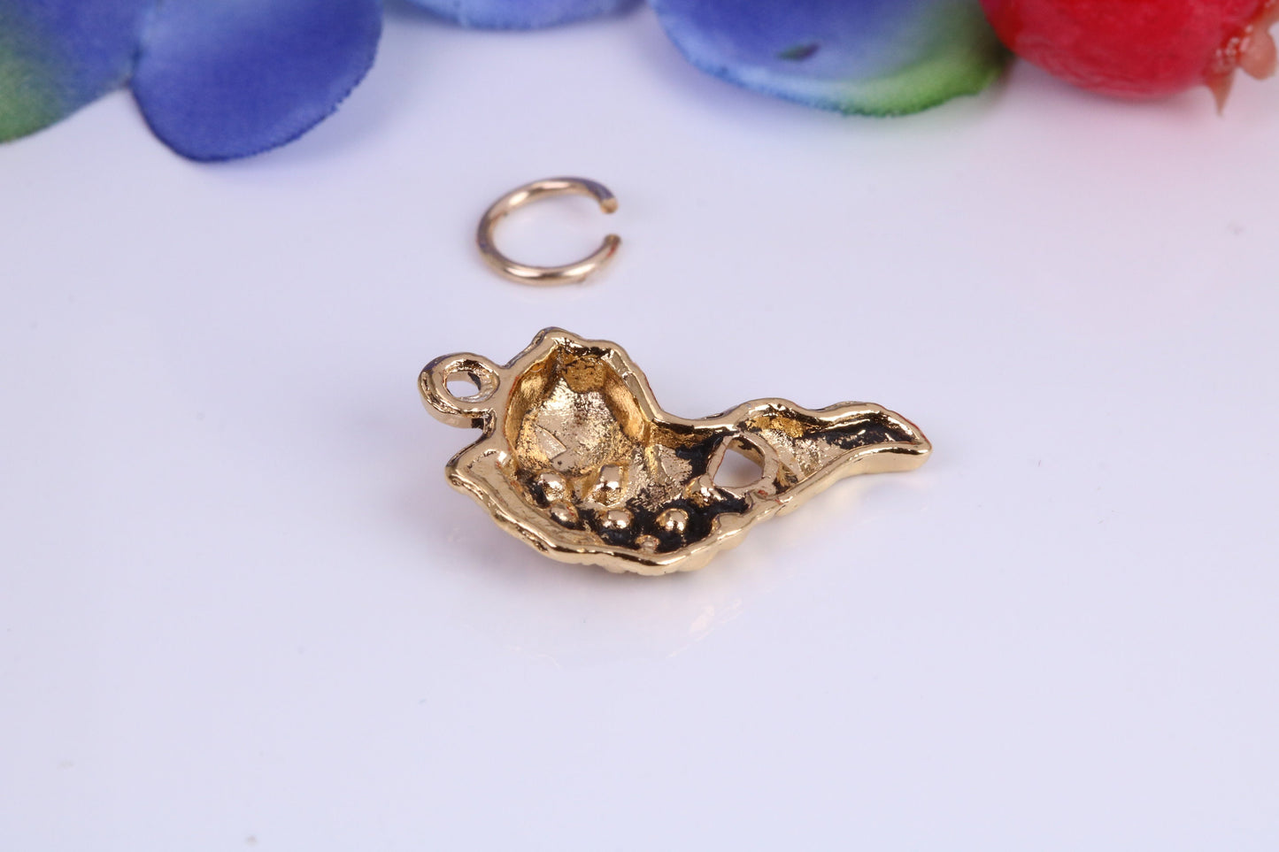 Fish Charm, Traditional Charm, Made from Solid Cast Yellow Gold, British Hallmarked