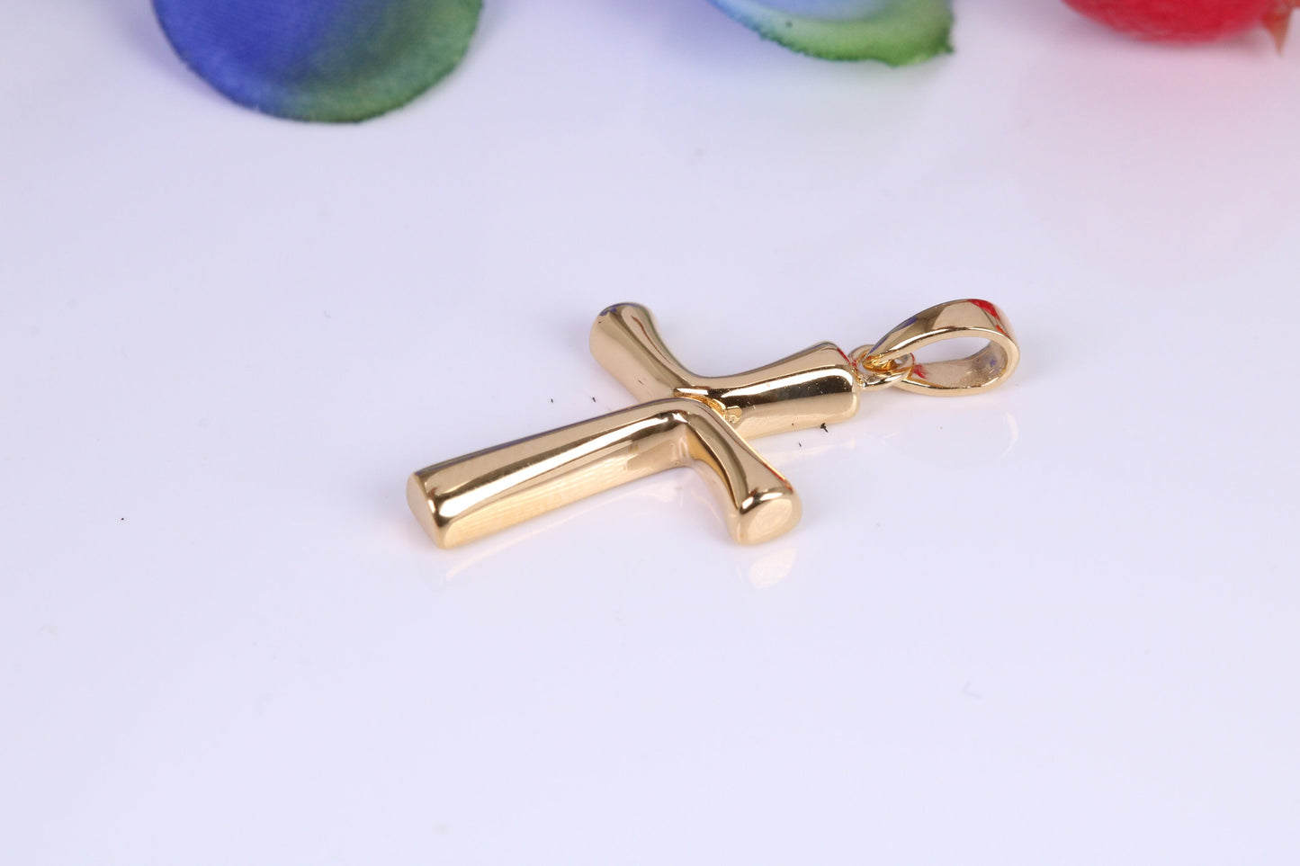 Cross, Made from solid Sterling Silver, 18ct Yellow Gold Plated