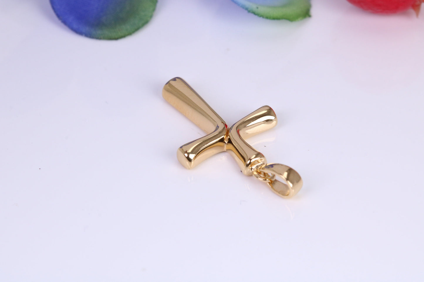 Cross, Made from solid Sterling Silver, 18ct Yellow Gold Plated