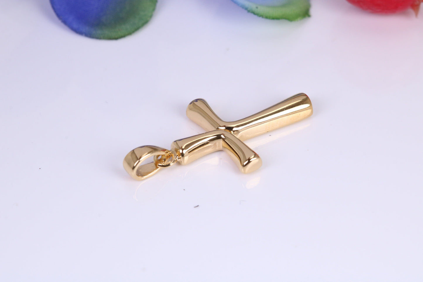 Cross, Made from solid Sterling Silver, 18ct Yellow Gold Plated