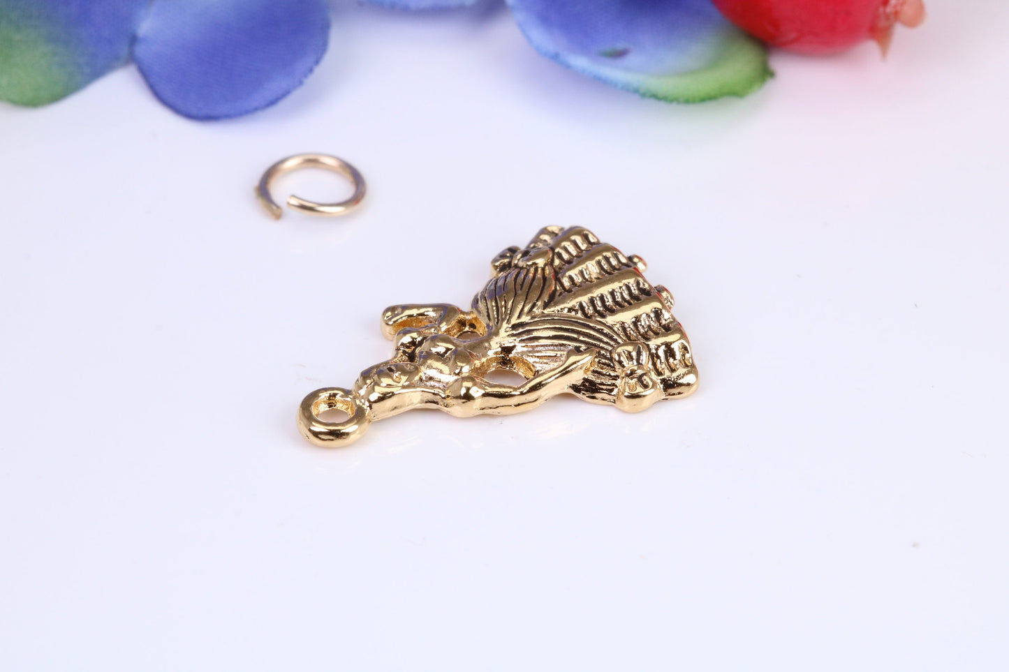 Princess Charm, Traditional Charm, Made from Solid Cast Yellow Gold, British Hallmarked
