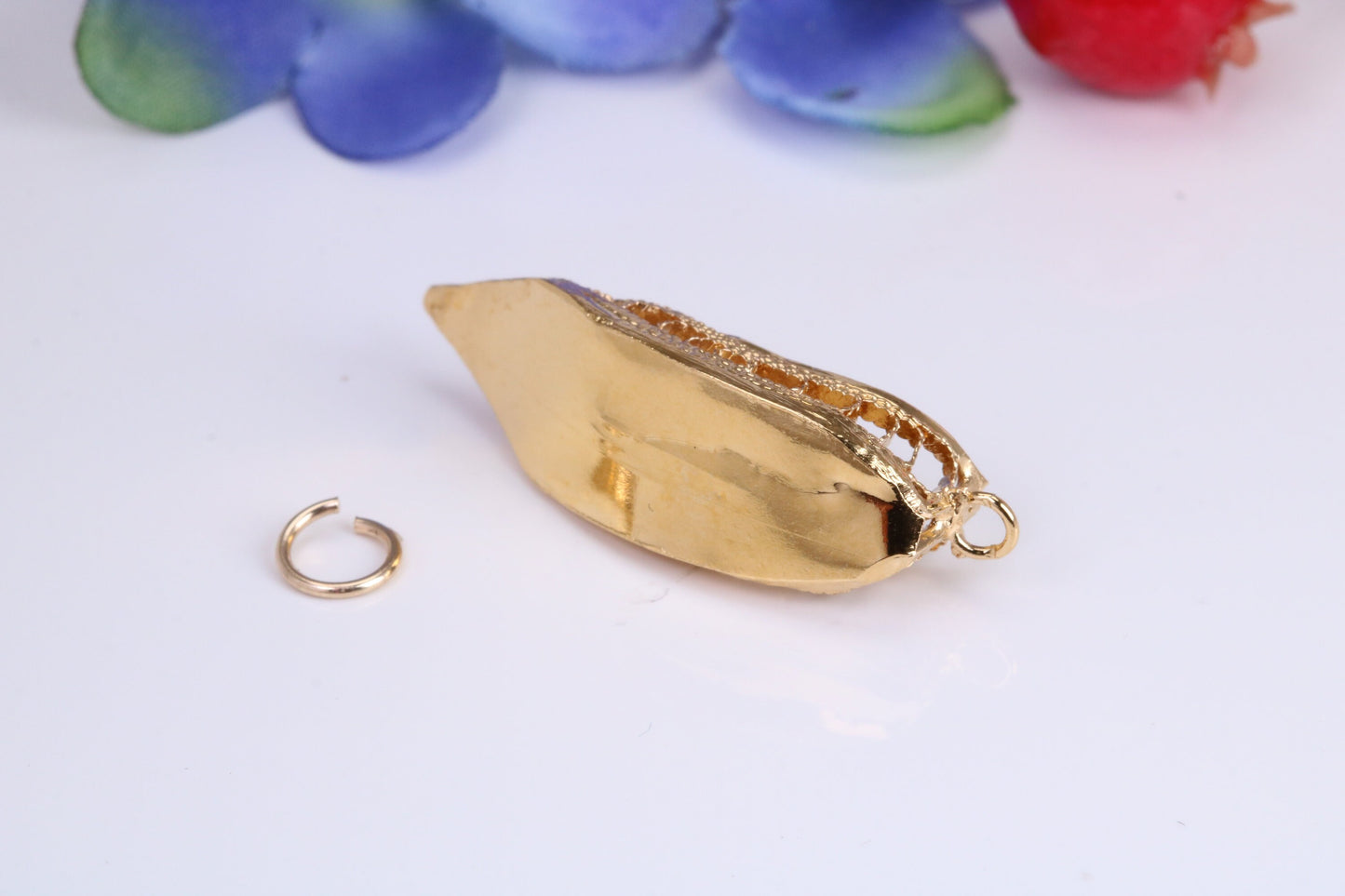 Shoe Charm, Traditional Charm, Made from Solid Cast Yellow Gold, British Hallmarked