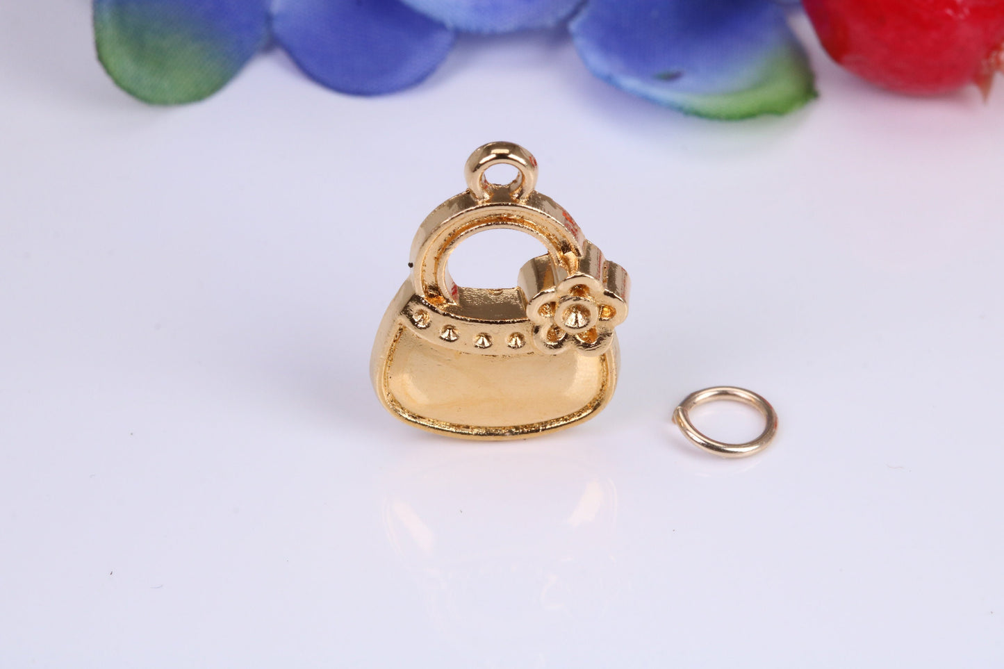 Handbag Charm, Traditional Charm, Made from Solid Cast Yellow Gold, British Hallmarked