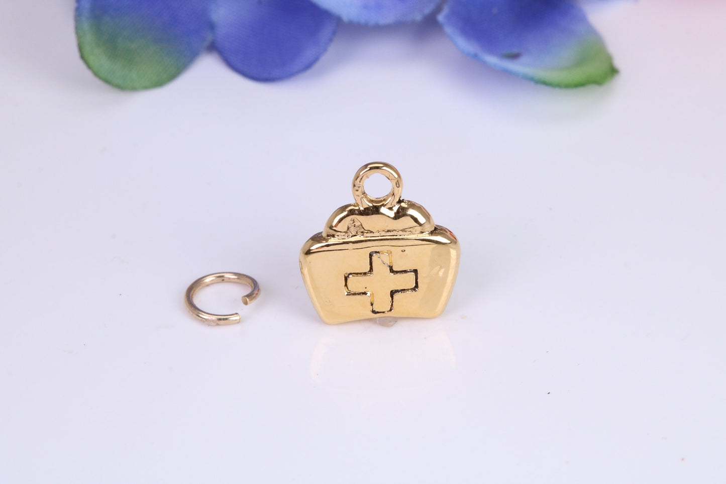 First Aid Case Charm, Traditional Charm, Made from Solid Cast Yellow Gold, British Hallmarked