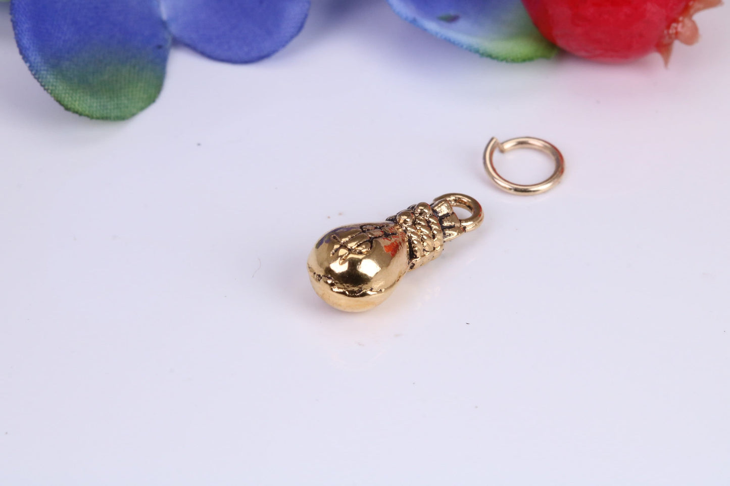 Bag of Money Charm, Traditional Charm, Made from Solid Yellow Gold, British Hallmarked