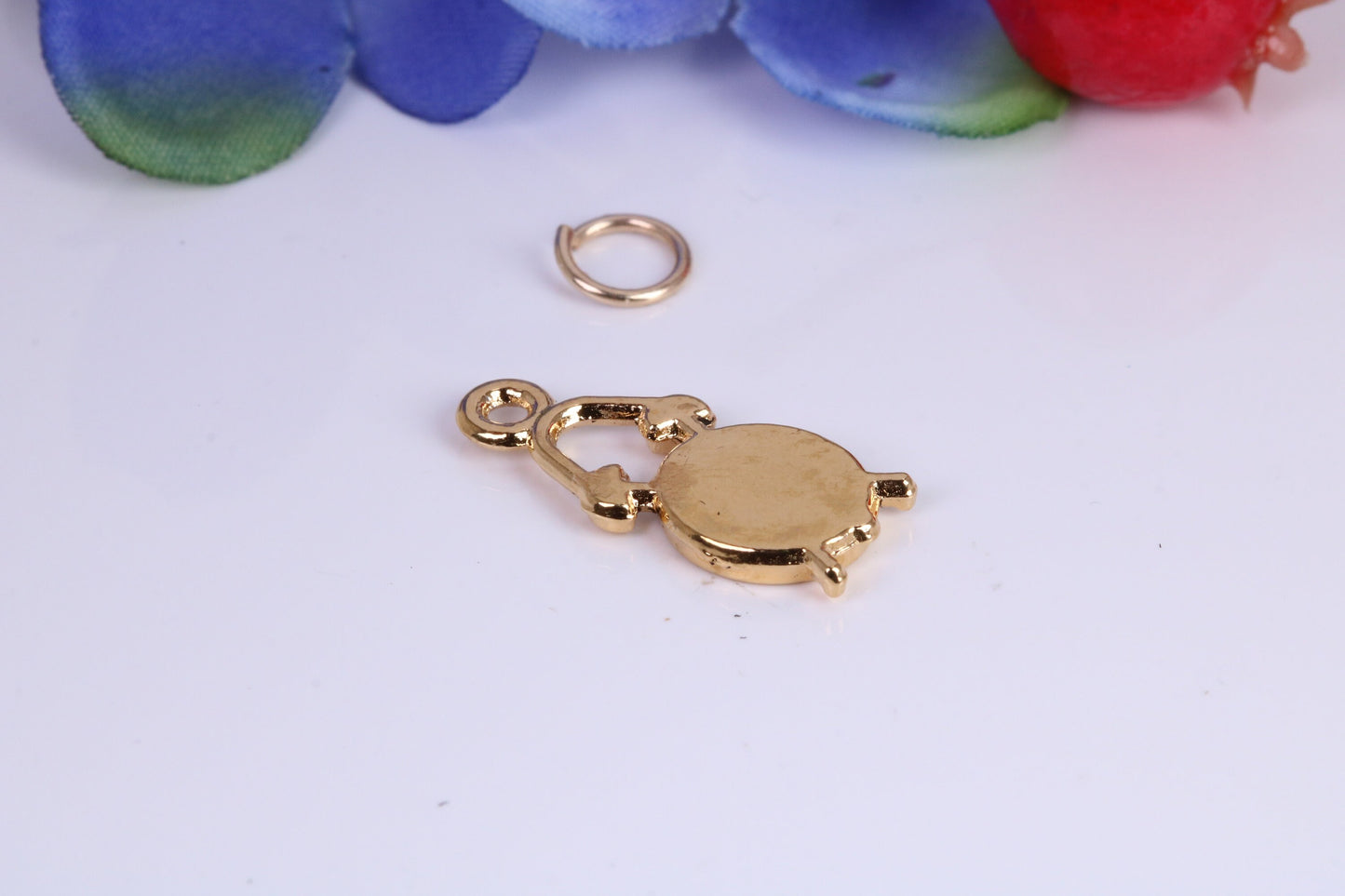 Mantle Clock Charm, Traditional Charm, Made from Solid Yellow Gold, British Hallmarked