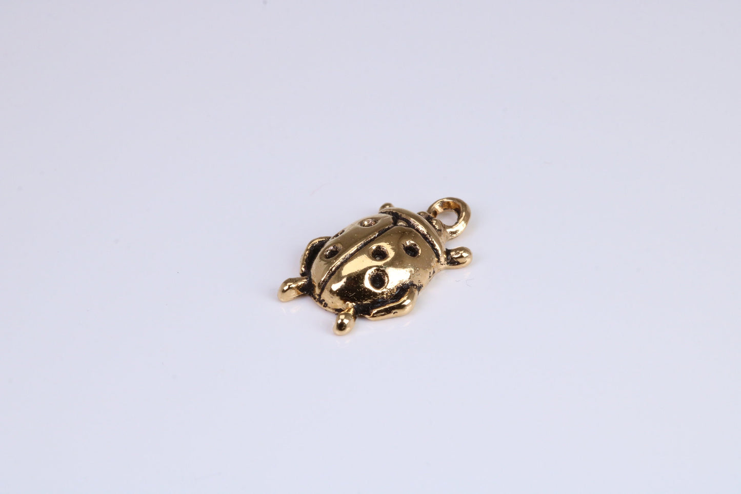 Beetle Charm, Traditional Charm, Made from Solid Cast Yellow Gold, British Hallmarked