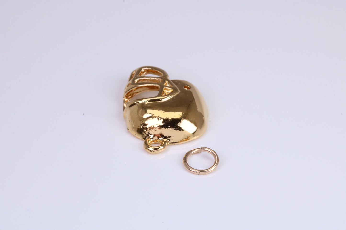 American Football Hat charm, Traditional Charm, Made from Solid Cast Yellow Gold, British Hallmarked