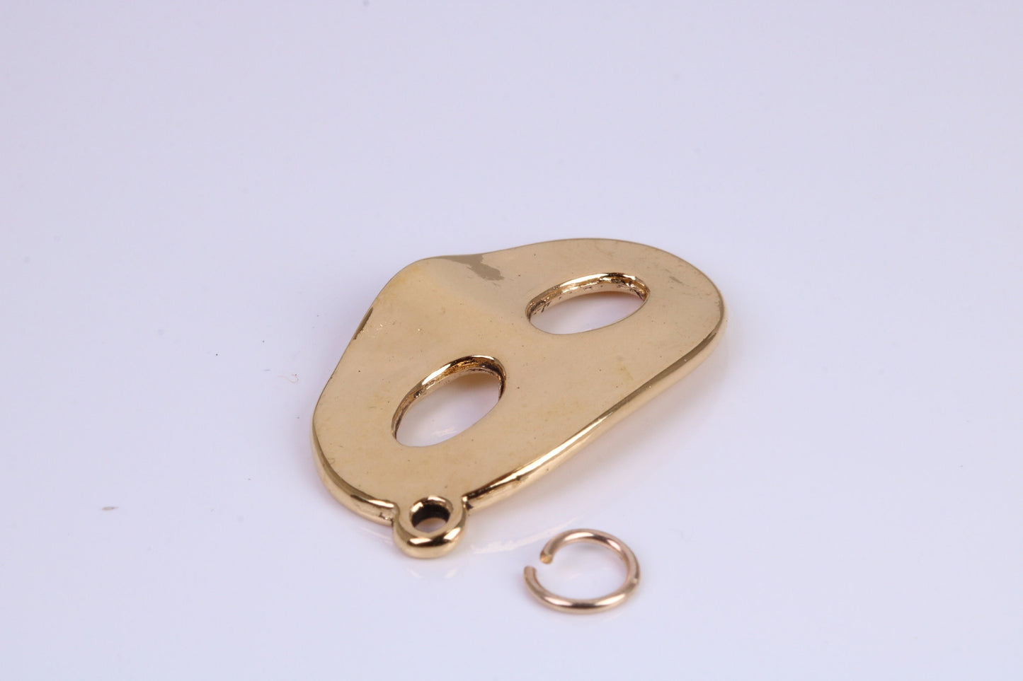 Pantomime Mask Charm, Traditional Charm, Made from Solid Cast Yellow Gold, British Hallmarked