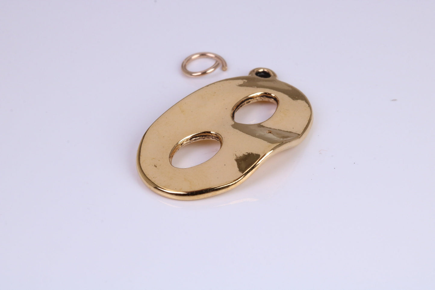 Pantomime Mask Charm, Traditional Charm, Made from Solid Cast Yellow Gold, British Hallmarked