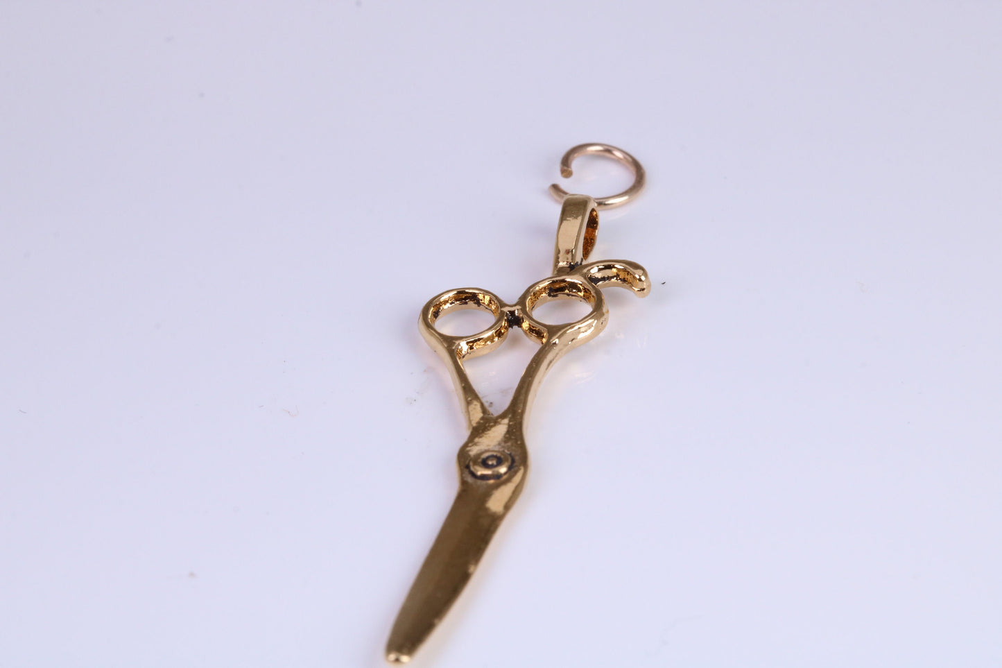 Scissor Charm, Traditional Charm, Made from Solid Cast Yellow Gold, British Hallmarked
