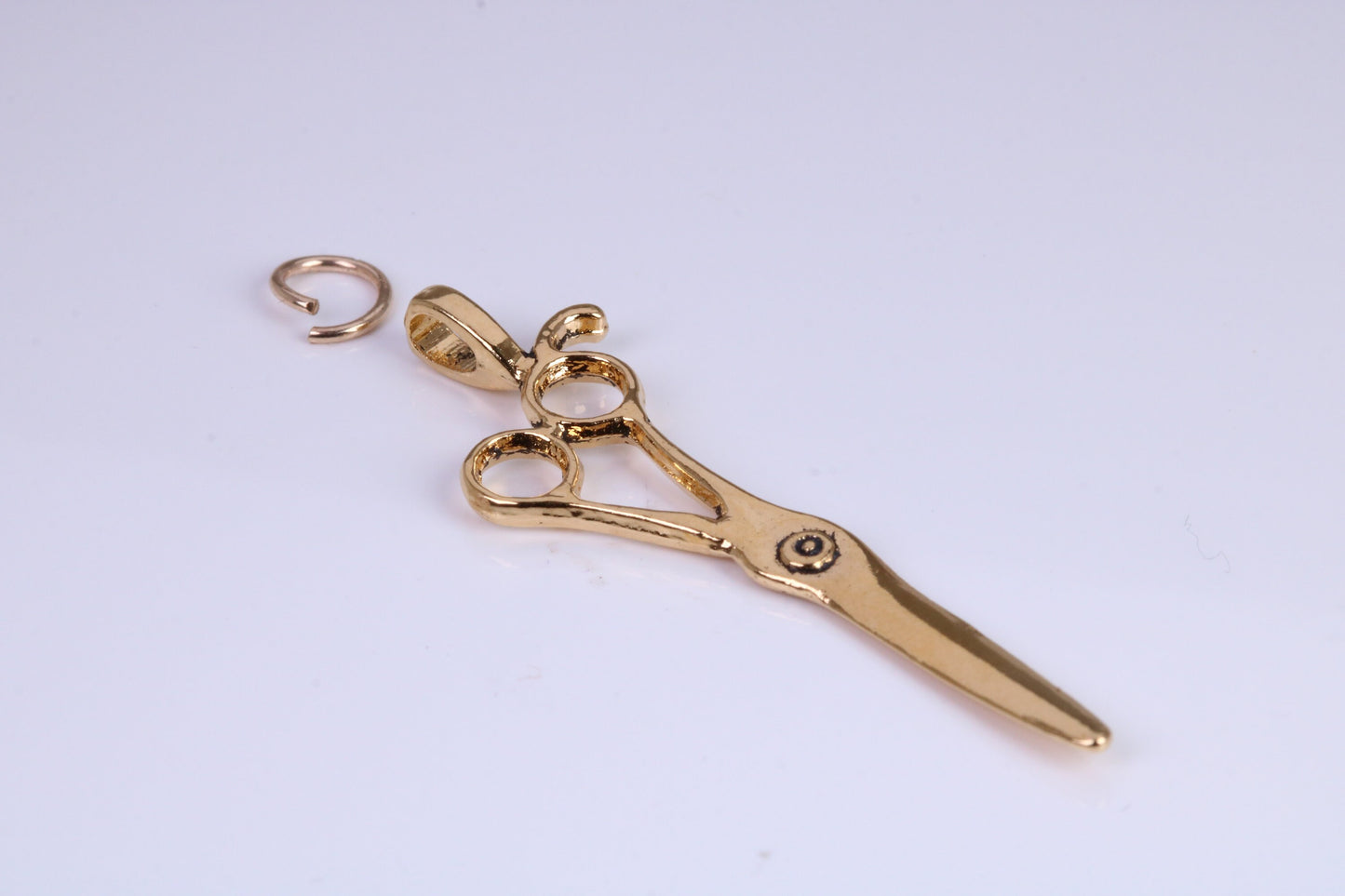 Scissor Charm, Traditional Charm, Made from Solid Cast Yellow Gold, British Hallmarked