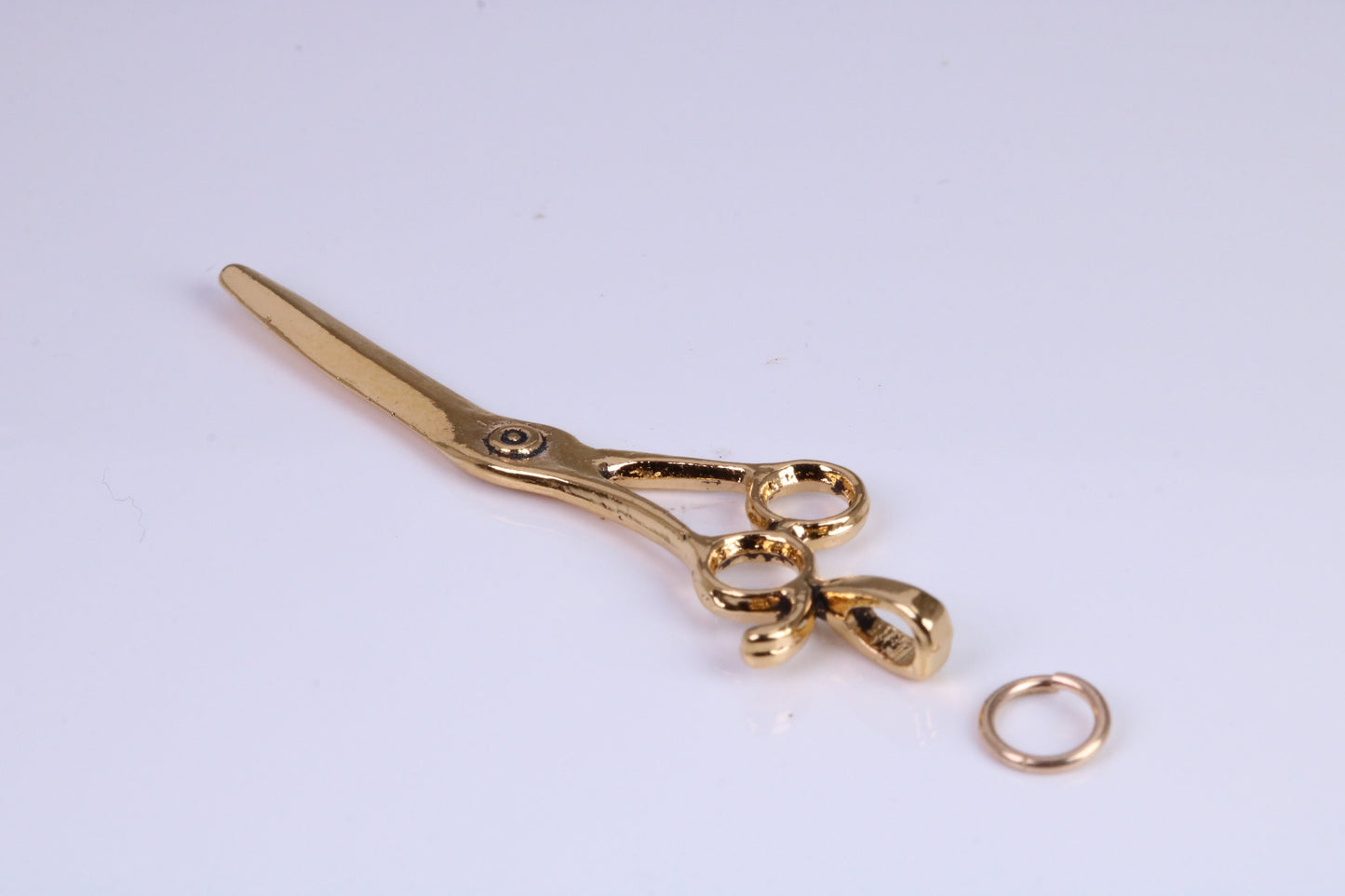 Scissor Charm, Traditional Charm, Made from Solid Cast Yellow Gold, British Hallmarked