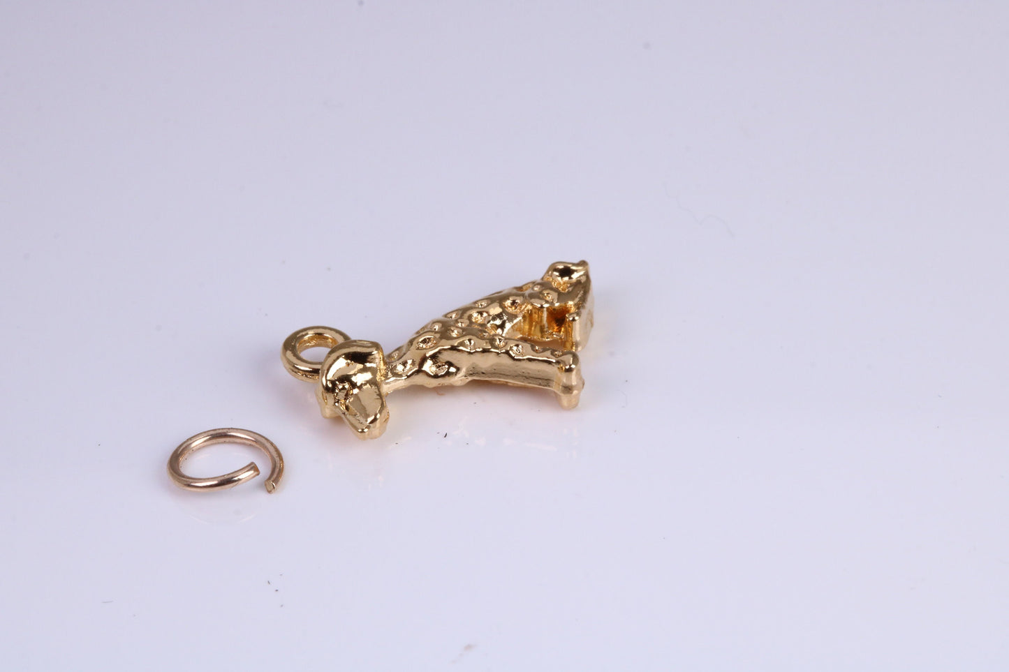 Dog Charm, Traditional Charm, Made from Solid Cast Yellow Gold, British Hallmarked