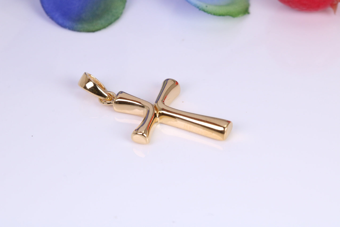 Cross, Made from solid Sterling Silver, 18ct Yellow Gold Plated