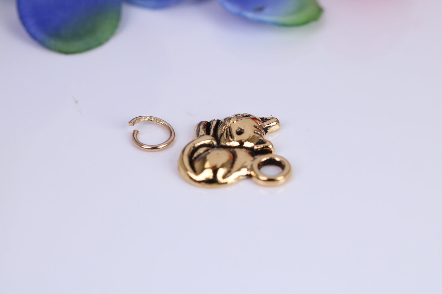 Cat Charm, Traditional Charm, Made from Solid Cast Yellow Gold, British Hallmarked