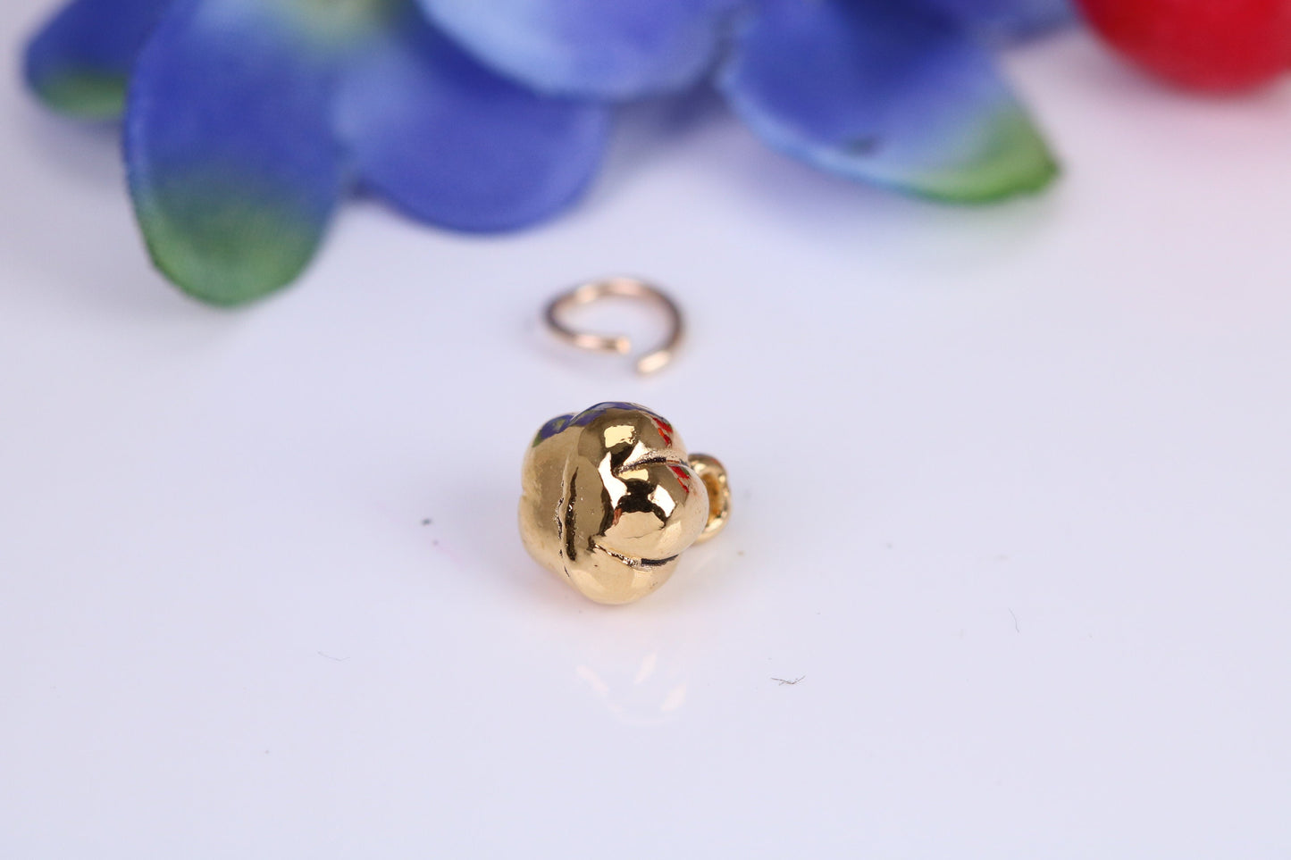 Pumpkin Charm, Traditional Charm, Made from Solid Cast Yellow Gold, British Hallmarked