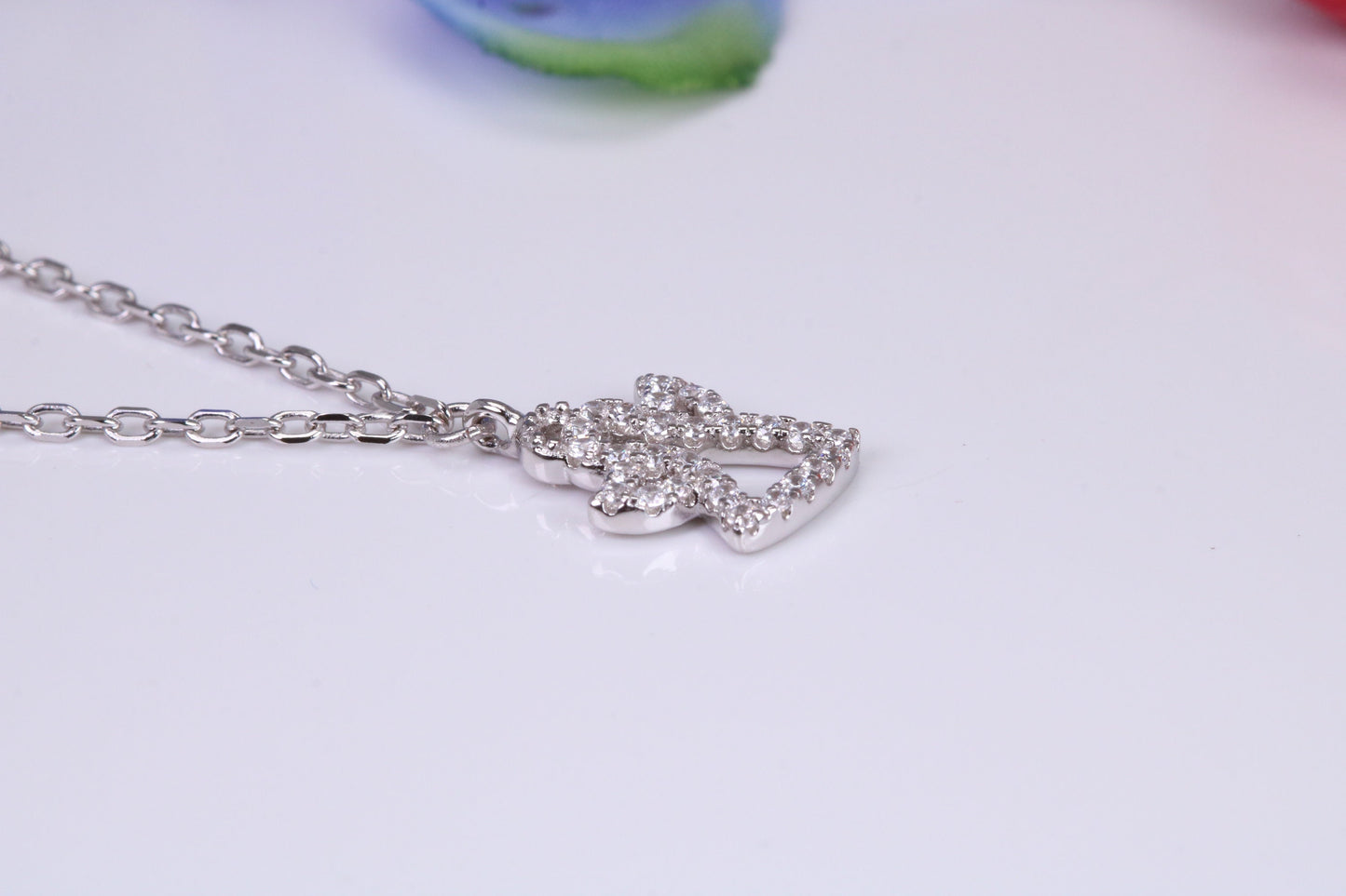Angel Necklace, made from solid Sterling Silver, with length adjustable chain