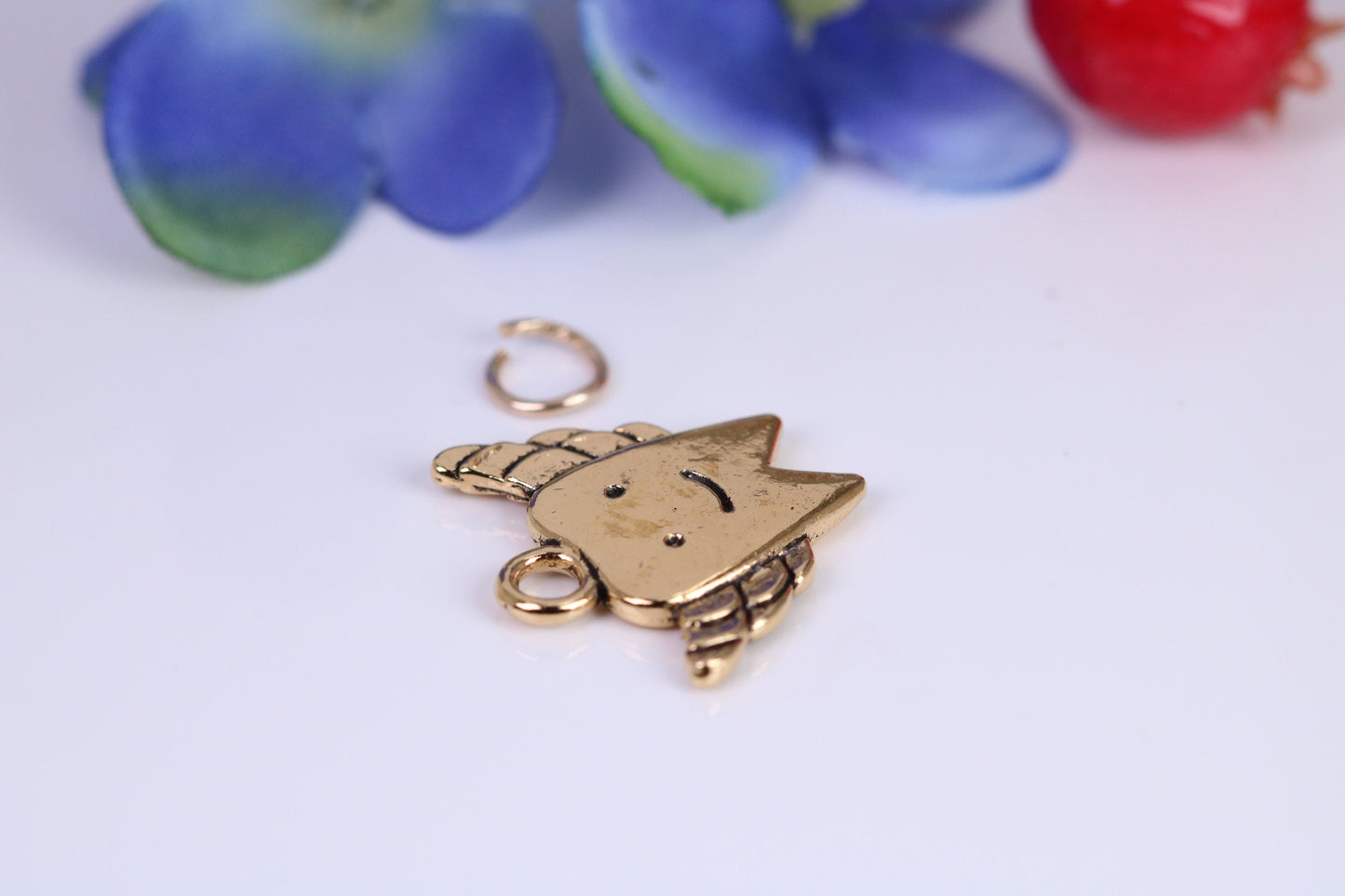 Tooth Fairy Charm, Traditional Charm, Made from Solid Cast Yellow Gold, British Hallmarked