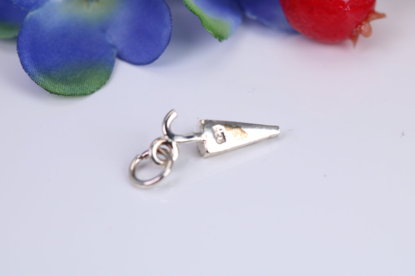 Umbrella Charm, Traditional Charm, Made from Solid 925 Grade Sterling Silver, Complete with Attachment Link