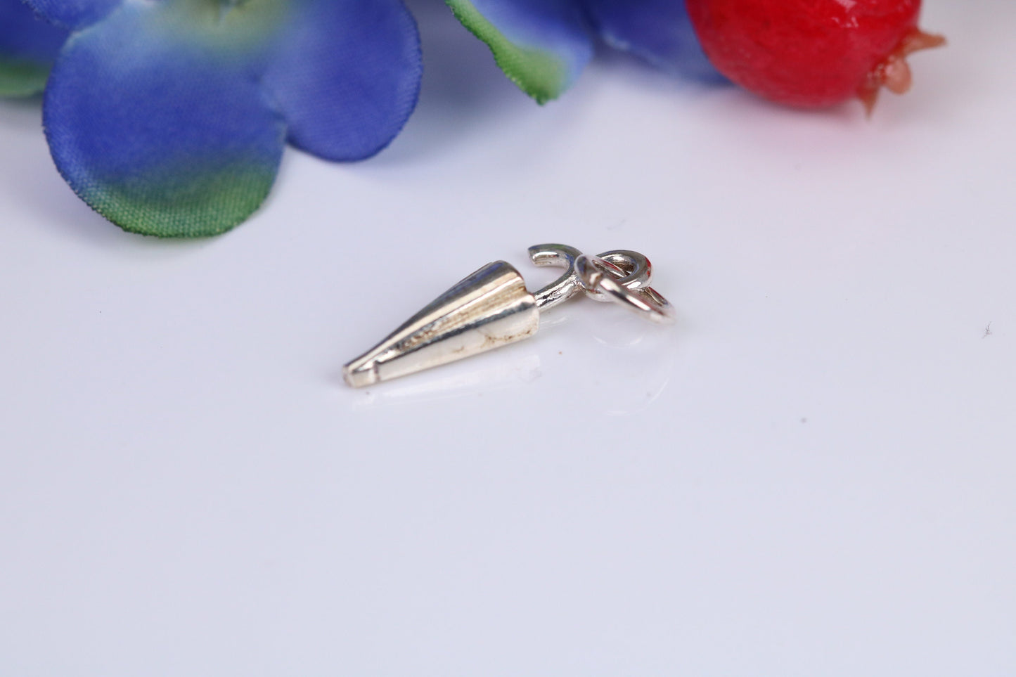 Umbrella Charm, Traditional Charm, Made from Solid 925 Grade Sterling Silver, Complete with Attachment Link
