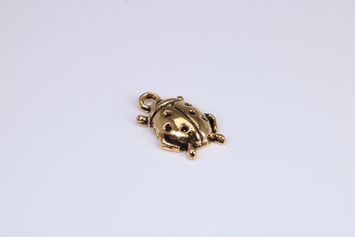 Beetle Charm, Traditional Charm, Made from Solid Cast Yellow Gold, British Hallmarked