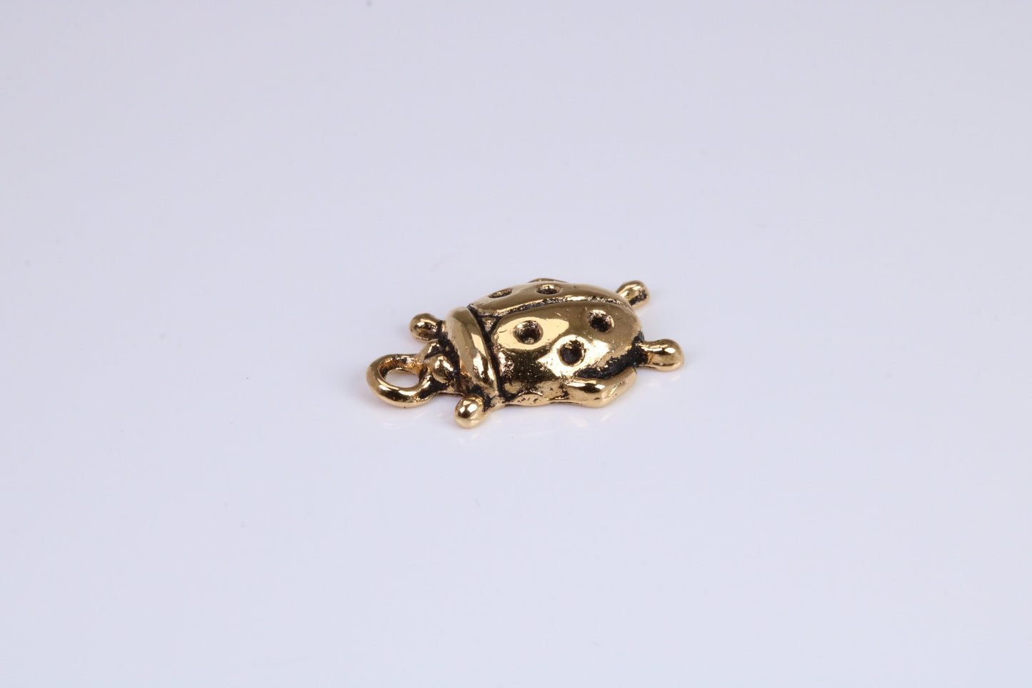 Beetle Charm, Traditional Charm, Made from Solid Cast Yellow Gold, British Hallmarked