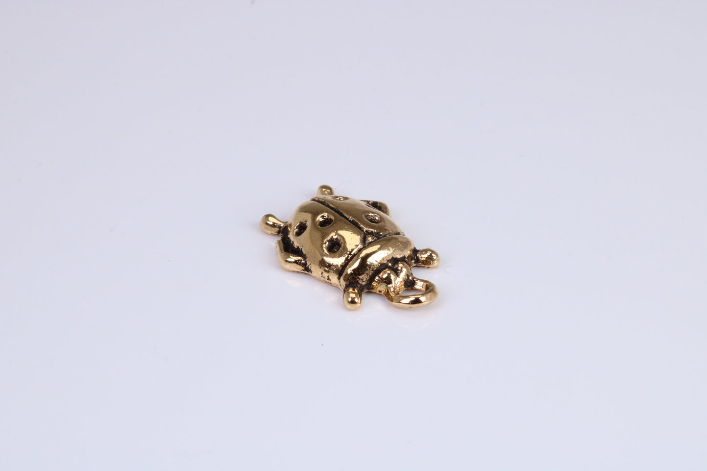 Beetle Charm, Traditional Charm, Made from Solid Cast Yellow Gold, British Hallmarked